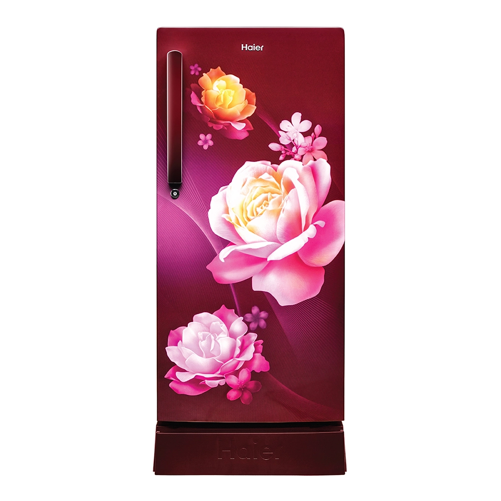 Haier 190L 2 Star Direct Cool Single Door Refrigerator with Toughened Glass Shelf - HRD-2102PRN-P